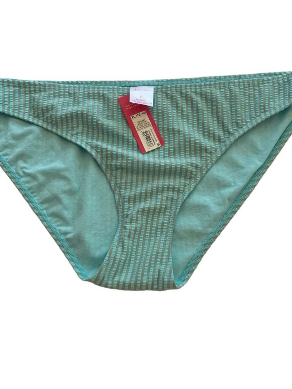 Xhilaration Womens Swimsuit Hipster Bottom Blue Green Plus Size XL 12-14